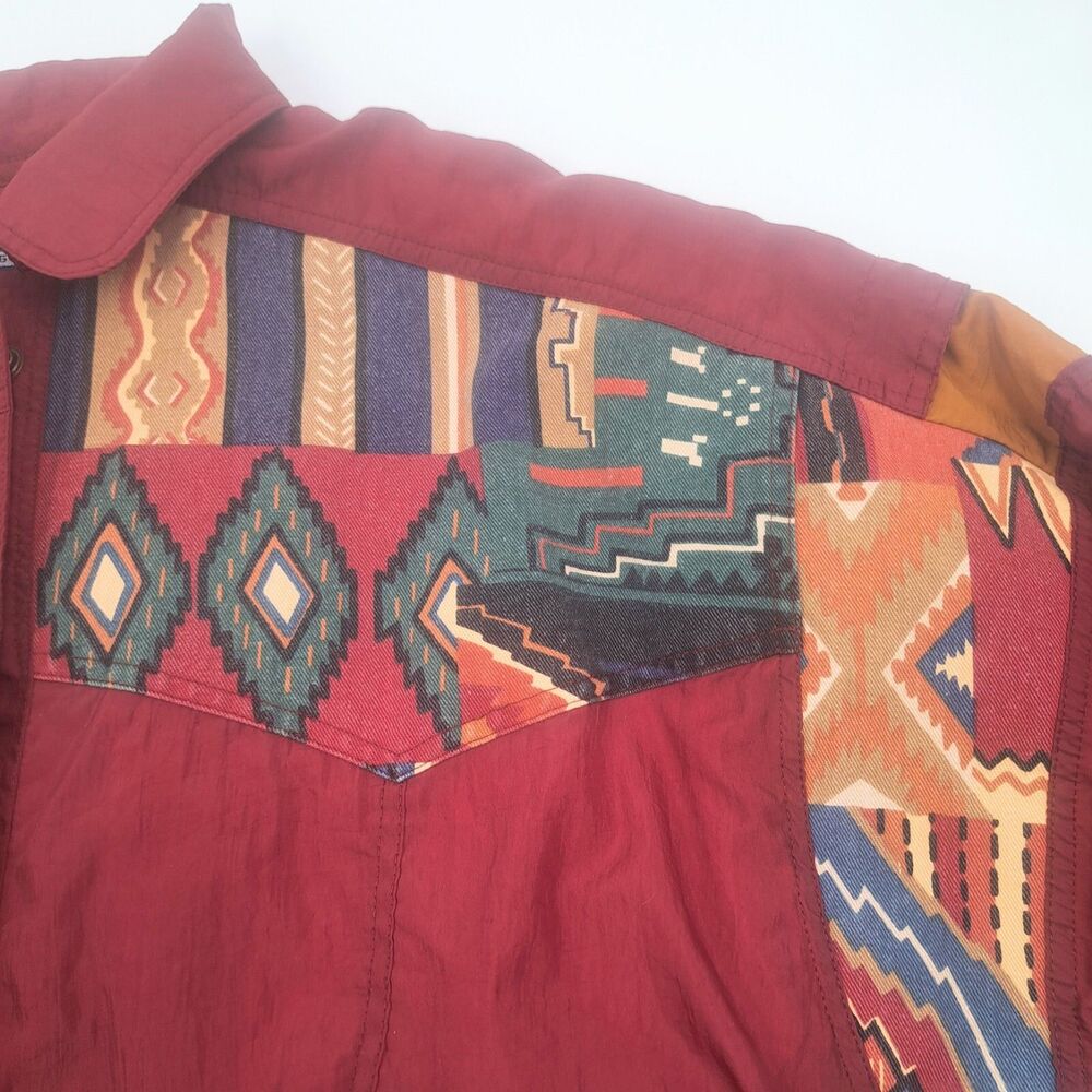 Vintage Bovattini Western Windbreaker Jacket Medium - Picture 2 of 6